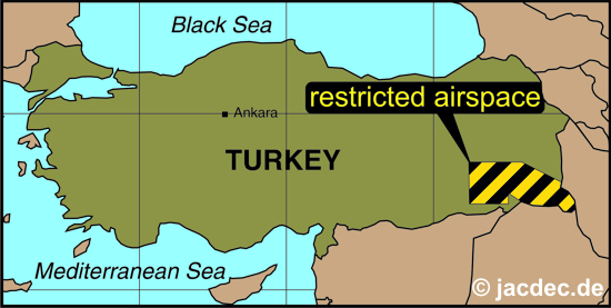 2015-10-08 Parts of turkish airspace restriced because of military activity
