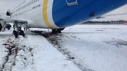 2016-01-16 Ukraine Intl Boeing 737-300 overran runway at Kiev, Ukraine