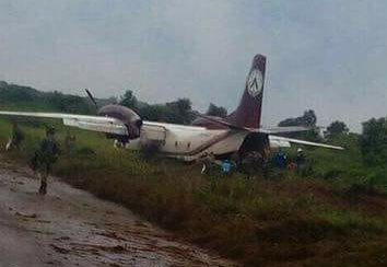 2017-06-11 Aer Caribe An-32 off landing runway Tarapaca