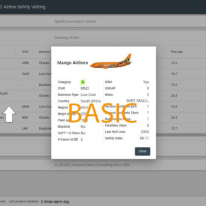 Airline Safety Vetting 1 - Basic