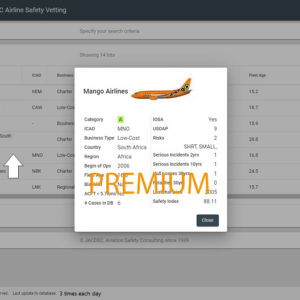 Airline Safety Vetting 2 - Premium